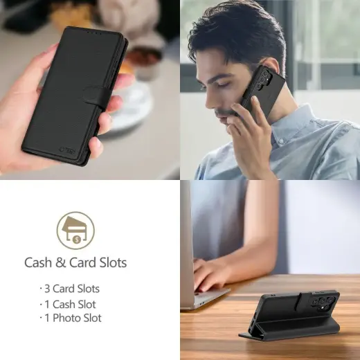 TECH-PROTECT WALLET MOTOROLA MOTO G15 | G15 POWER MATTE BLACK Фото num