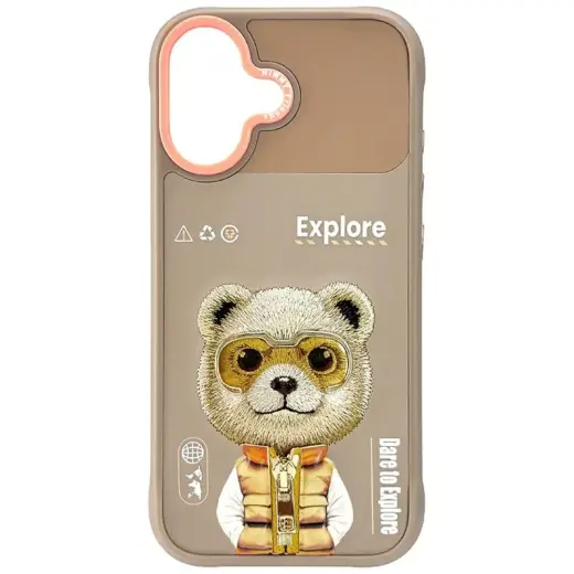 Etui Nimmy Cool&Cute 2.0 Bear do iPhone   17 beżowy