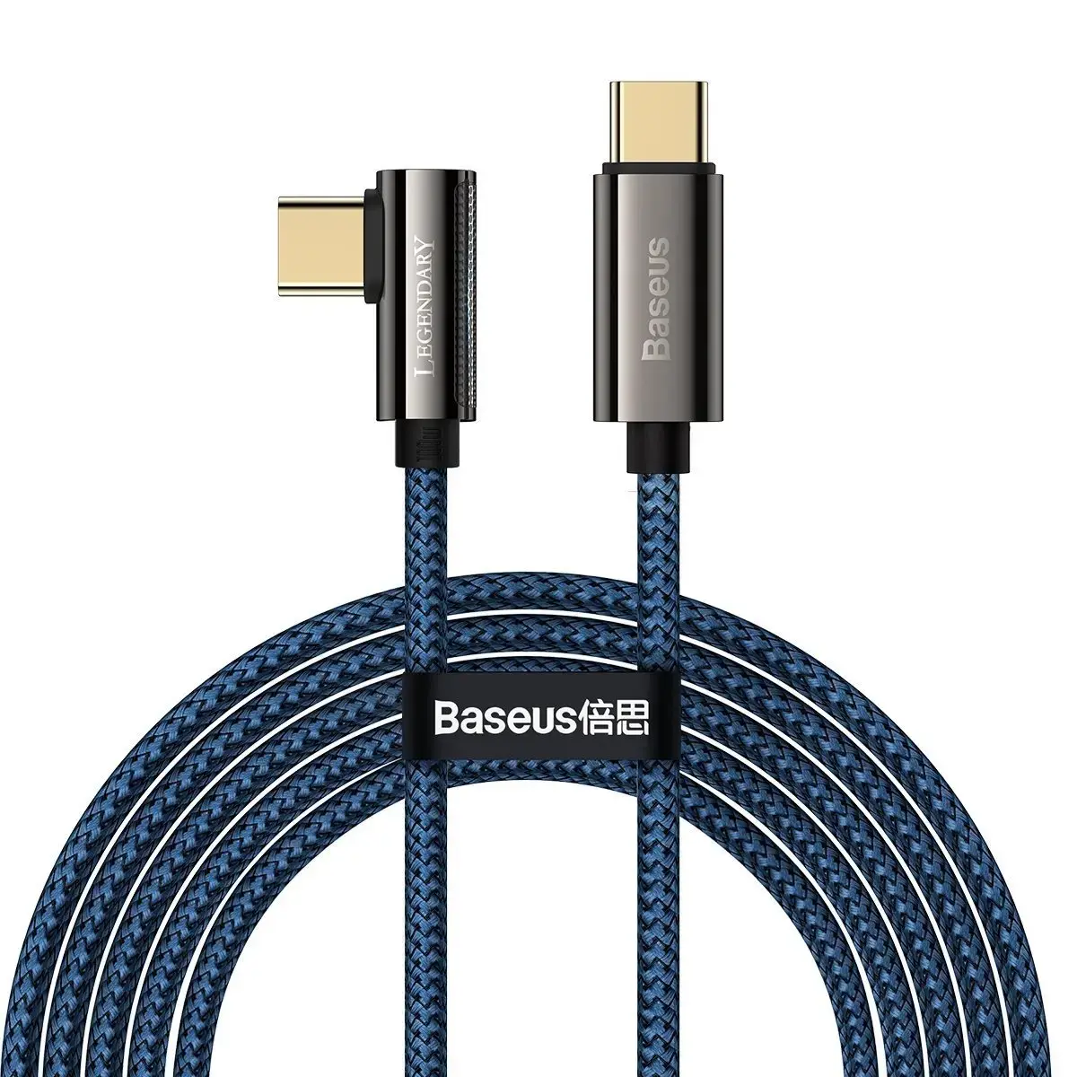 Cable USB-C to USB-C Baseus Legend Series, PD, 100W, 2m (blue)