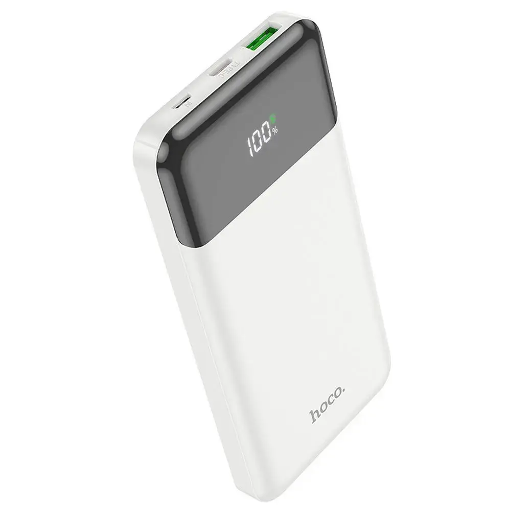 Hoco J102 Power Bank | 10,000 mAh | 20W | PD, QC | white
