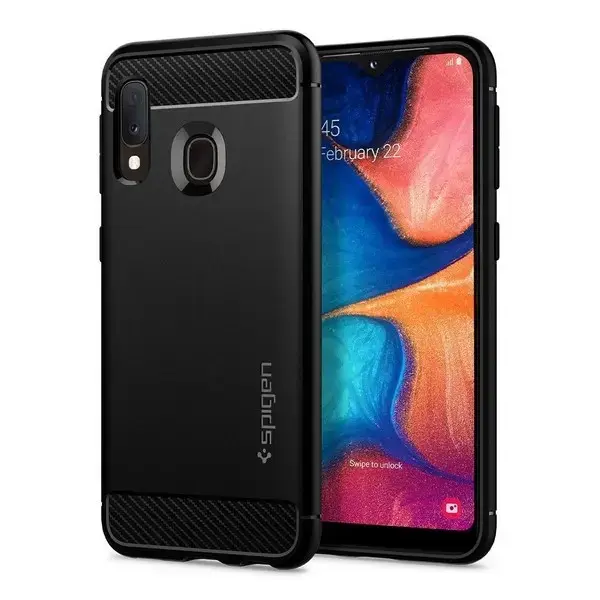 Spigen Rugged Armor ümbris Samsung Galaxy A20e jaoks, matt