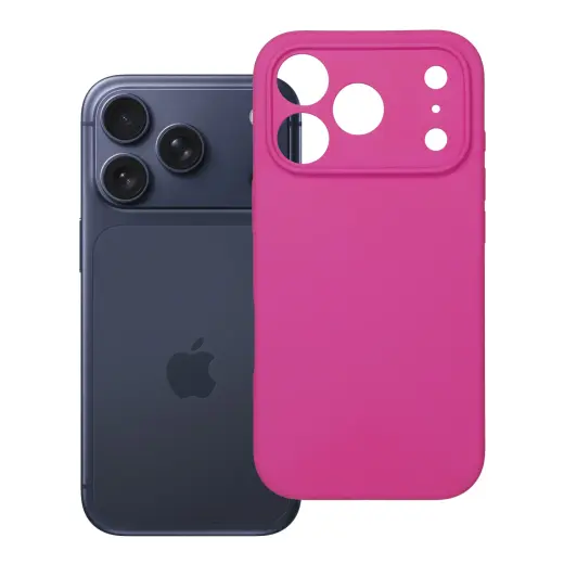 Silicone 2mm maciņš ar kameras aizsardzību telefonam iPhone 18 Pro | iPhone 17 Pro rozā