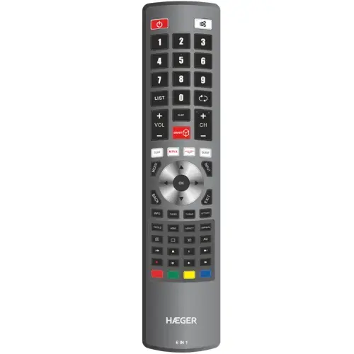 Haeger UR-006.002A Universālais tālvadības pults 6in1