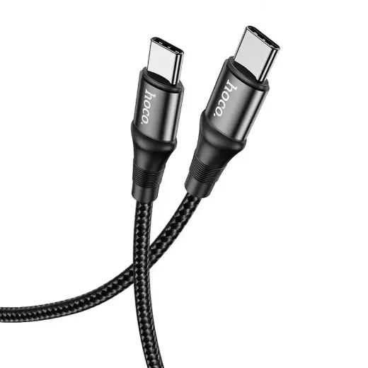 Hoco X50 datu pārraides un uzlādes vads | USB-C uz USB-C | PD | 100W | 1m | melns