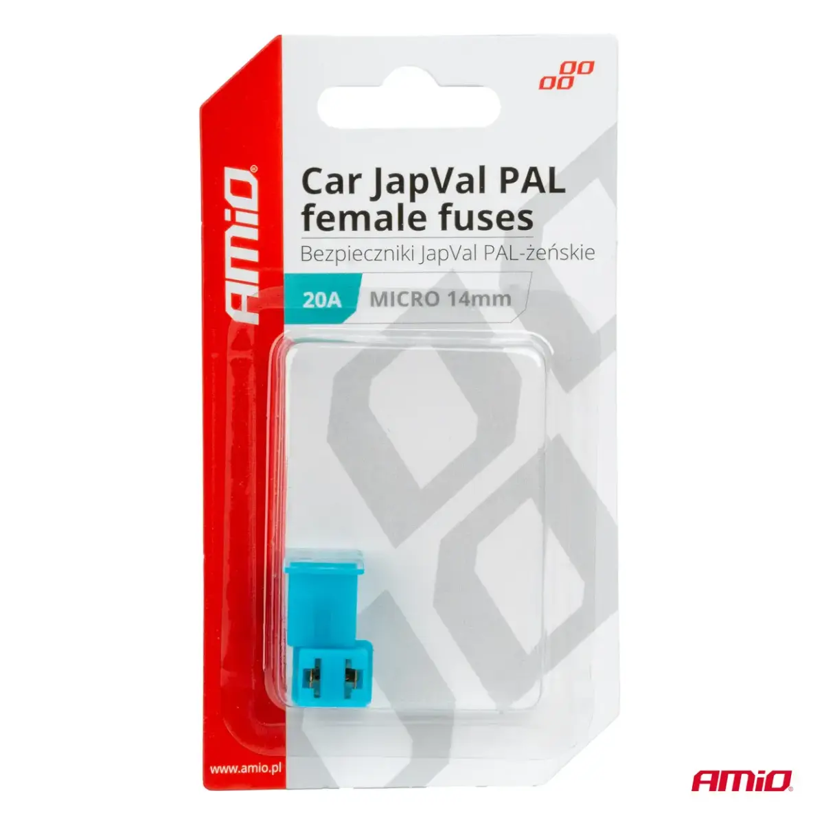 Car JapVal PAL Female fuses 20A AMIO-03451
