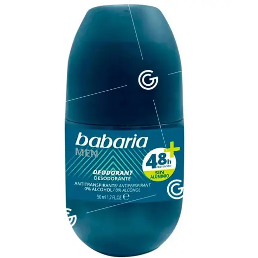Babaria, Men, 48h Protection, Deodorant Roll-On, For Men, 50 ml
