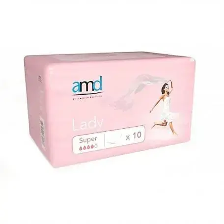 Amd Protector Absorbente Femenino Super 10 Unidades Active Medical