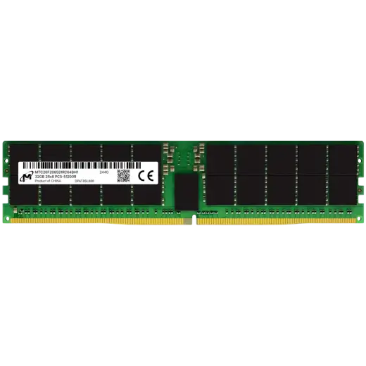 MICRON DDR5 RDIMM 32GB 2Rx8 6400 CL52 (16Gbit) (Single Pack)