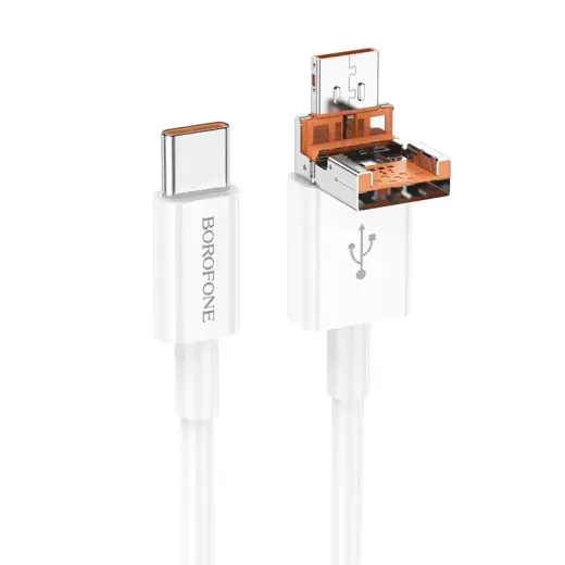 Borofone BX102 Winner data transfer and charging cable | USB-C to USB-C | 60W | 1m | white