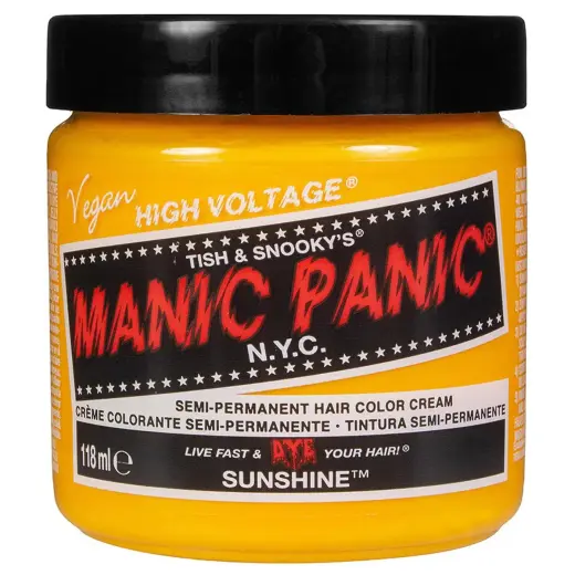 Manic Panic, Classic High Voltage Sunshine, Semi-Permanent Hair Dye,  Yellow, 118 ml