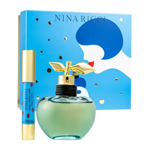 Set Nina Ricci: Luna, Eau De Toilette, For Women, 80 ml + Jumbo, Matte, Cream Lipstick, Fuchsia, 2.5 g