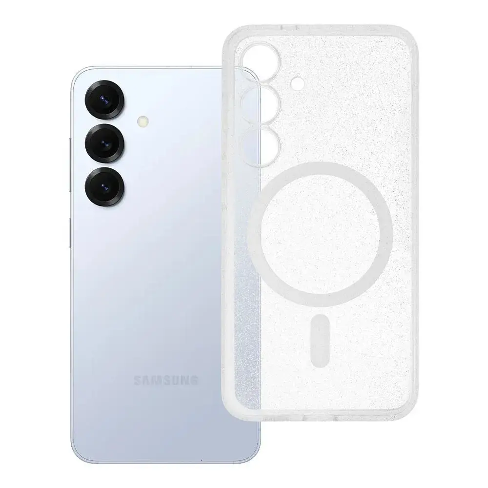 Clear Mag telefoni ümbris MagSafe toega Samsung Galaxy S25 (S931) läbipaistev