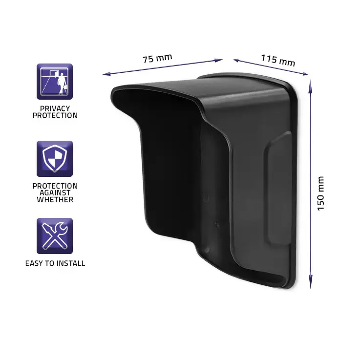 Qoltec Outdoor roof | Black