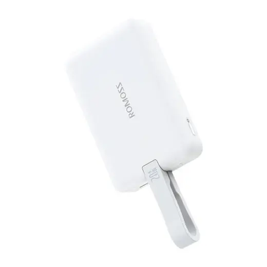 Romoss WMS10 ārējais akumulators (powerbank) | 10000 mAh | 20W | USB-C, MagSafe | balts