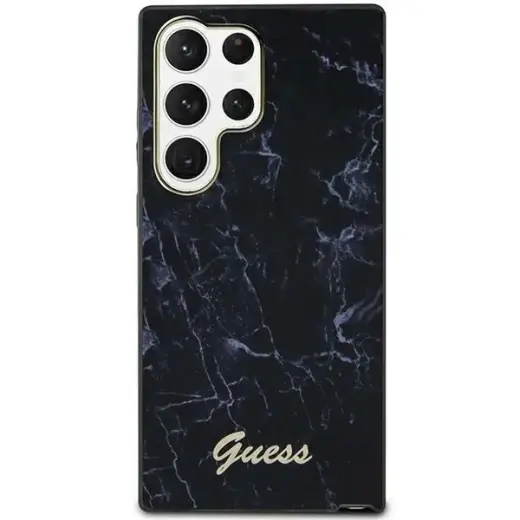 Guess GUHCS23LPCUMAK S23 Ultra S918 black|black hardcase Marble