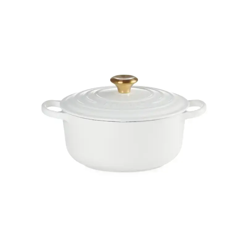 Čuguna katls apaļš Ø24cm / 4,2L balts