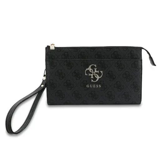 Guess PU 4G Metal Logo Phone Bag Black