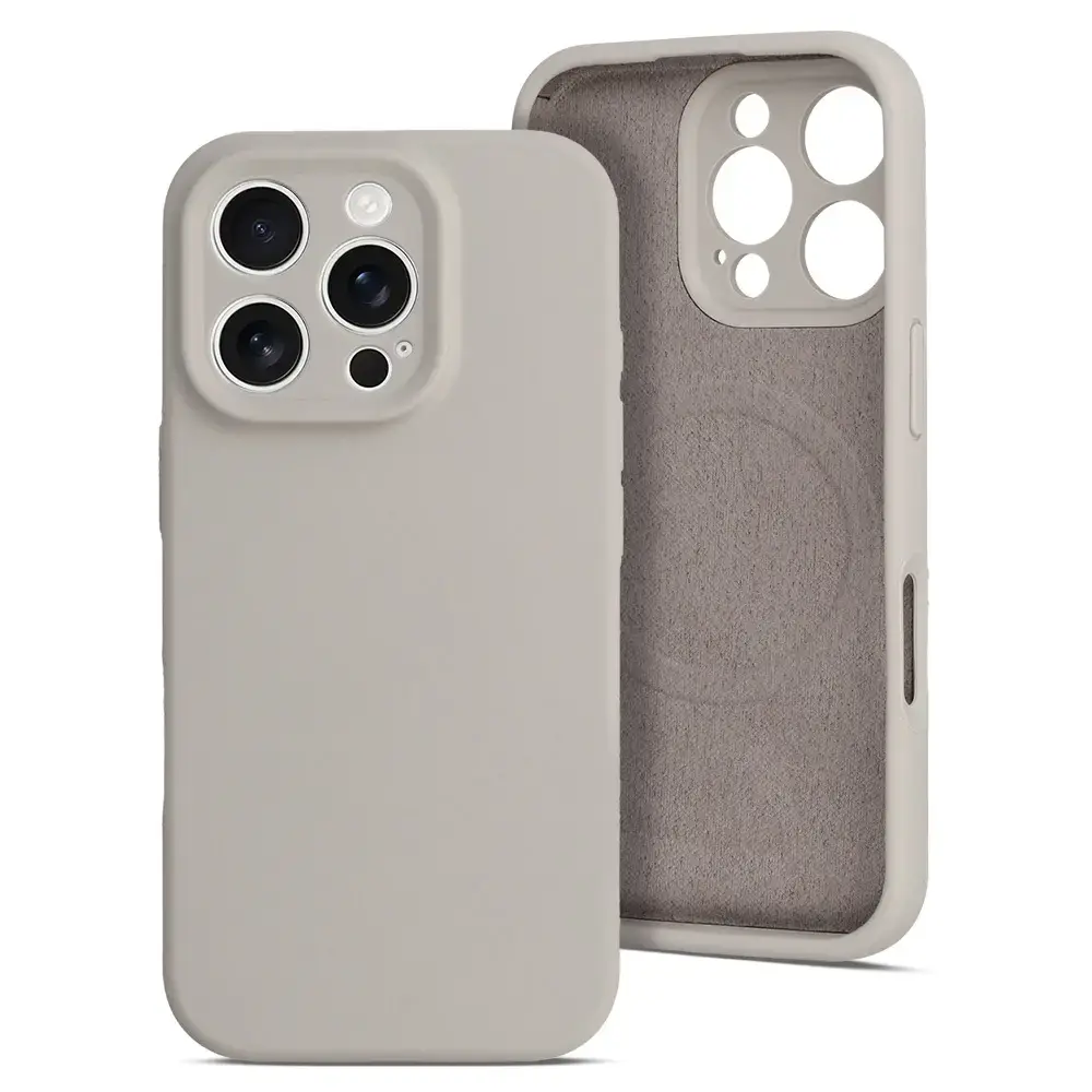 MagColor Pure maciņš telefonam iPhone 16e bēšs