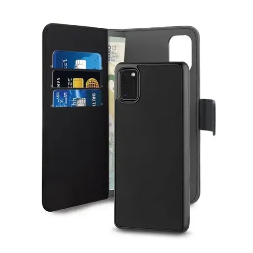 Puro Wallet Detachable Samsung A41 A415 2w1 czarne|black SGA41BOOKC3BLK