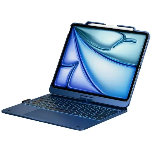 Typecase Flexbook Touch Case with Keyboard for iPad Air 13" M2 2024 / M3 2025 / M4 2026 blue