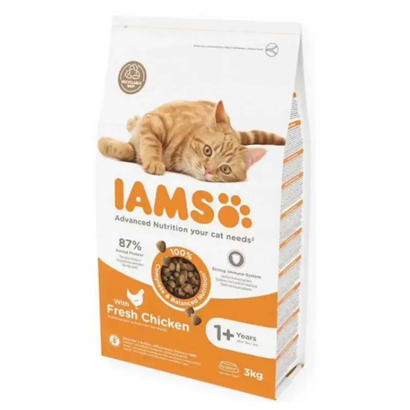 IAMS Dry food for cats - CAT ADULT CHICKEN, 3kg