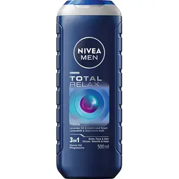 Nivea Men Total Relax Body, Face & Hair Shower Gel 250ml
