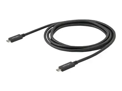 StarTech.com USB 3.1 Type C Cable - 6 ft | 2m - with Power Delivery (USB PD) - Power Pass Through Charging - USB Charger (USB315CC2M) - USB-C cable - 2 m