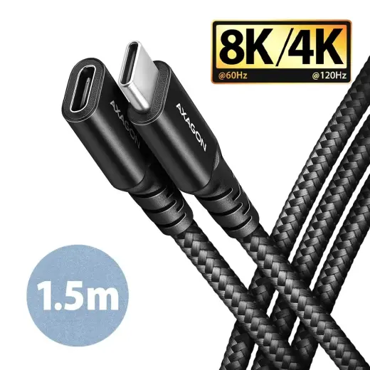 Axagon BUCM32-CF15AB duomenų perdavimo ir įkrovimo laidas | USB-C į USB-C