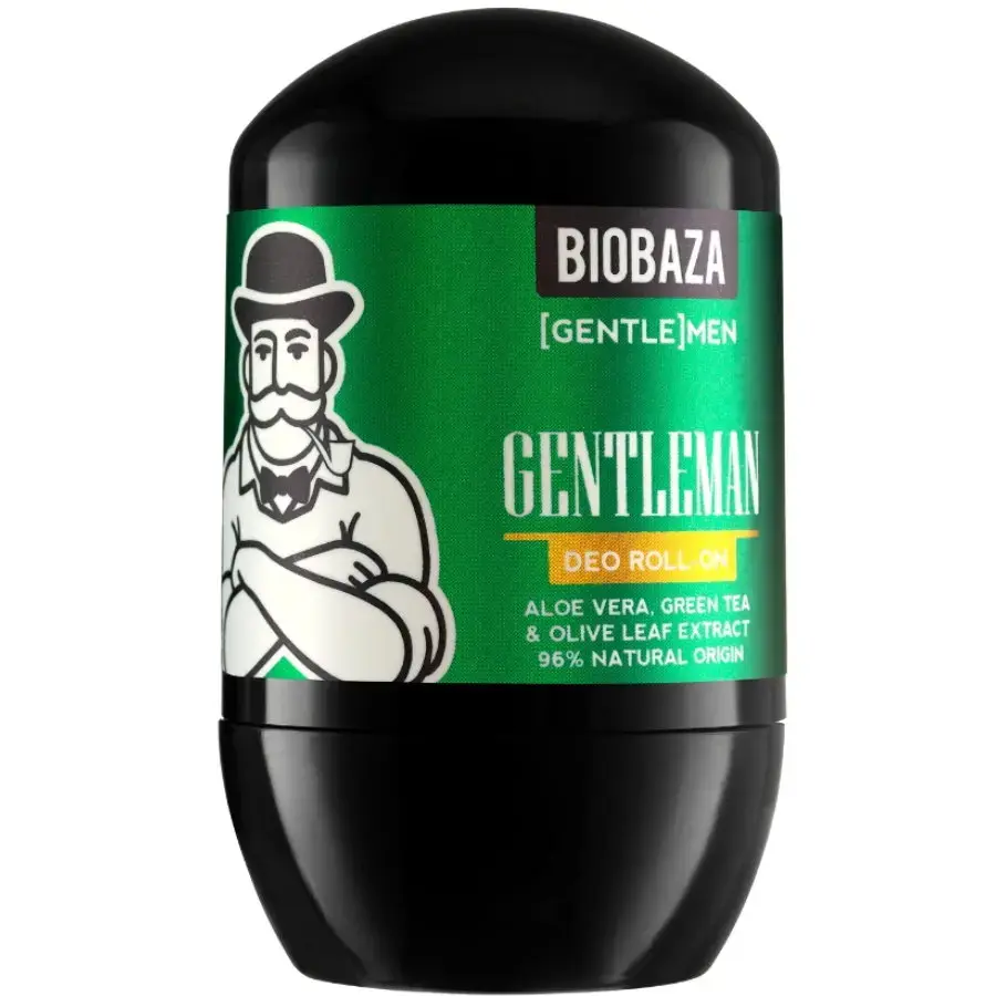 Biobaza, Gentlemen, Aloe Vera, Anti-Perspirant, Deodorant Roll-On, For Men, 50 ml