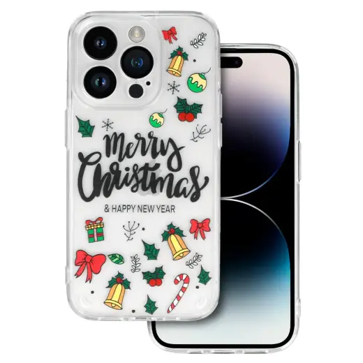 TEL PROTECT Christmas Case for Samsung S23 Ultra Design 3 Clear