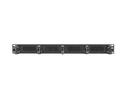 Cable organizer for 19-inch 1U Type B cabinets, AK-1203-B black