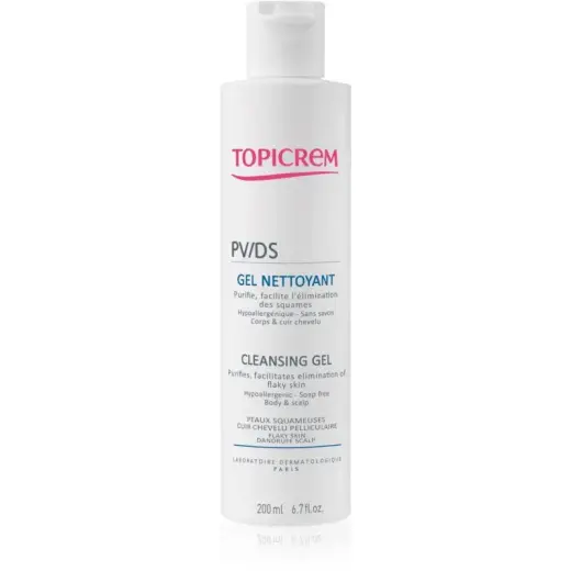 Topicrem PV/DS Pv/ds Cleansing Gel Flaky Skin and Scalp Dandruff 200ml