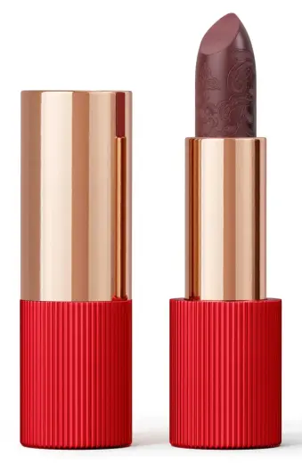 La Perla, Matte Silk, Matte, Cream Lipstick, 108, Plum Red, 3.5 g