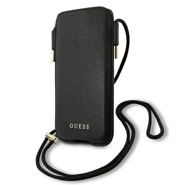 Guess Torebka GUHCP12MSAPSBK 6,1" black Saffiano