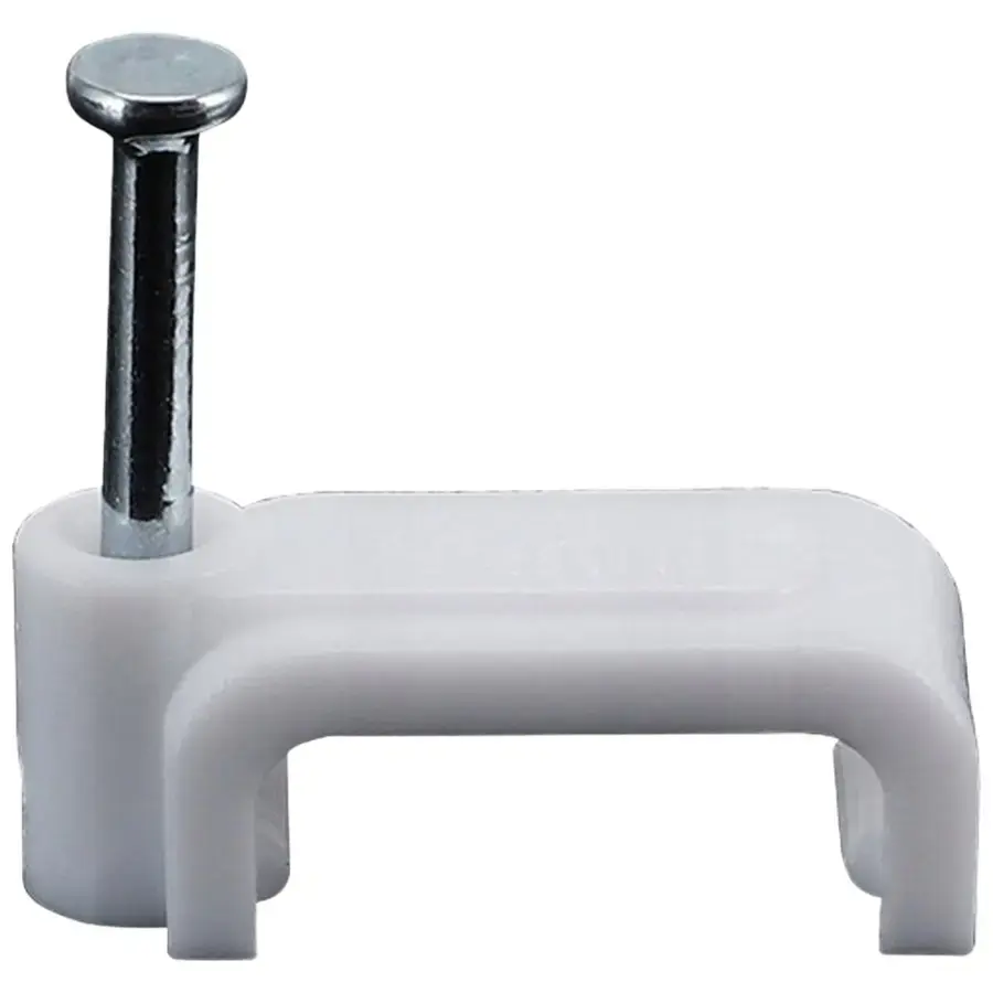PAWBOL Cable clip sc-2x1L 25pcs white