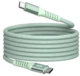 Verbatim datu pārraides un uzlādes vads | USB-C uz USB-C | 60W | 1.2m | zaļš