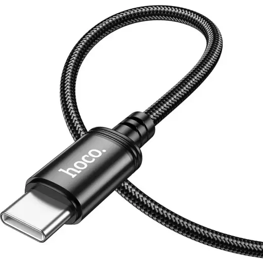 Hoco X89 duomenų perdavimo ir įkrovimo laidas | USB-C į USB-C | PD, QC 3.0 | 60W | 1m | juodas