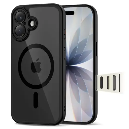TECH-PROTECT MAGPEAK CC maciņš ar MagSafe atbalstu telefonam Apple iPhone 17 melns