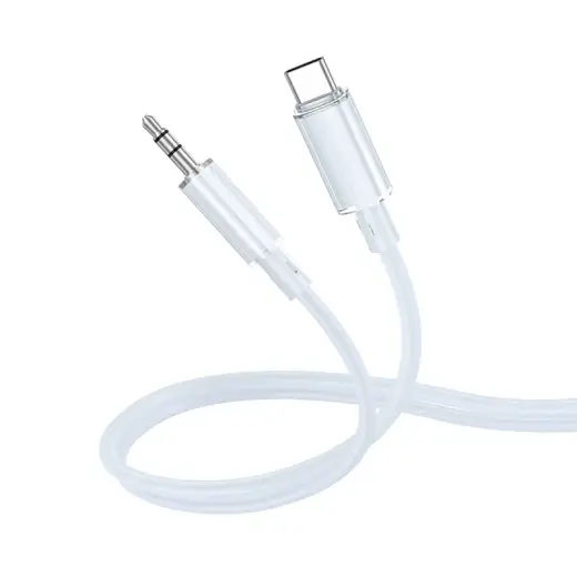 Borofone Cable AUX BL21 Lemon - Type C to jack 3,5mm - 1 metre blue