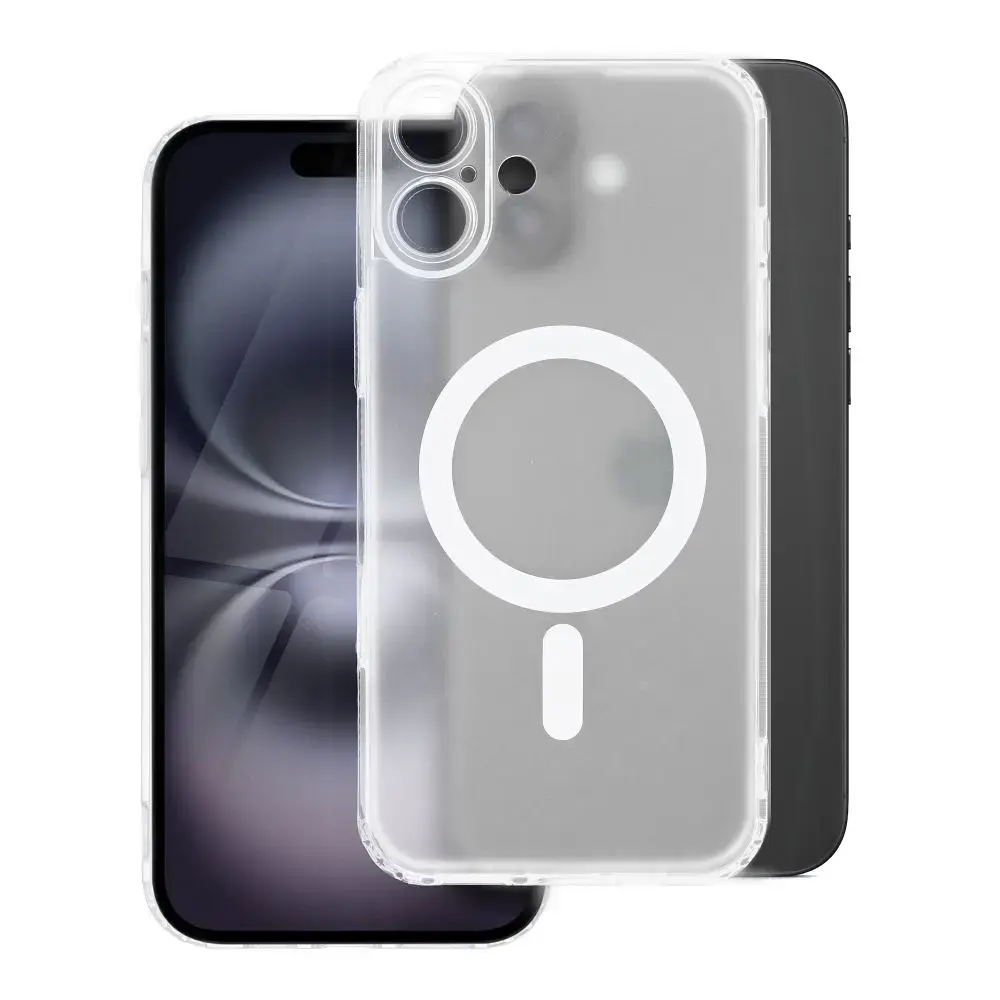 FROST MAG COVER case with camera protection compatible with MagSafe for IPHONE 13 Pro frozen transparent