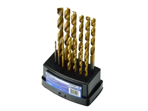 HSS vītņurbju komplekts metālam DIN 338 - 13 gab. (1,5-6,5mm)