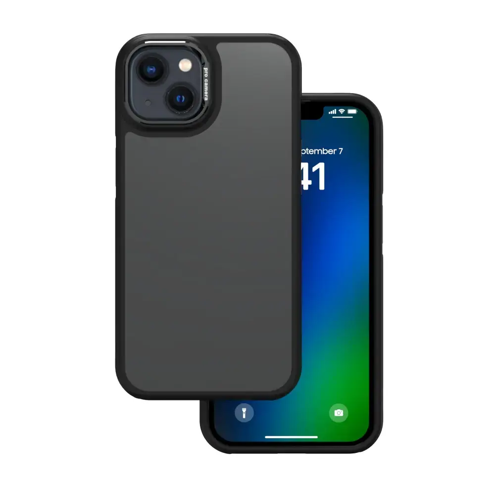 Crystal Black case for iPhone 13 / 14 6,1" black