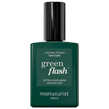 Manucurist Green Flash LED Gel Top Coat - Vrchní lak 15ml