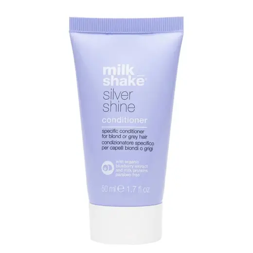 Milk Shake, Silver Shine, Paraben-Free, Hair Conditioner, For Neutralisation Of Yellow Tones, 50 ml