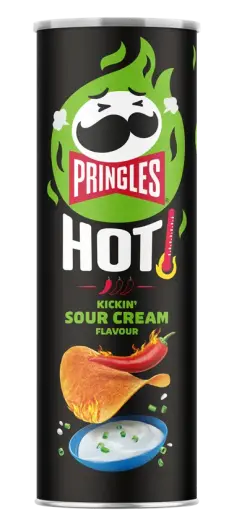 Pringles Hot Kickin Sour Cream 160g