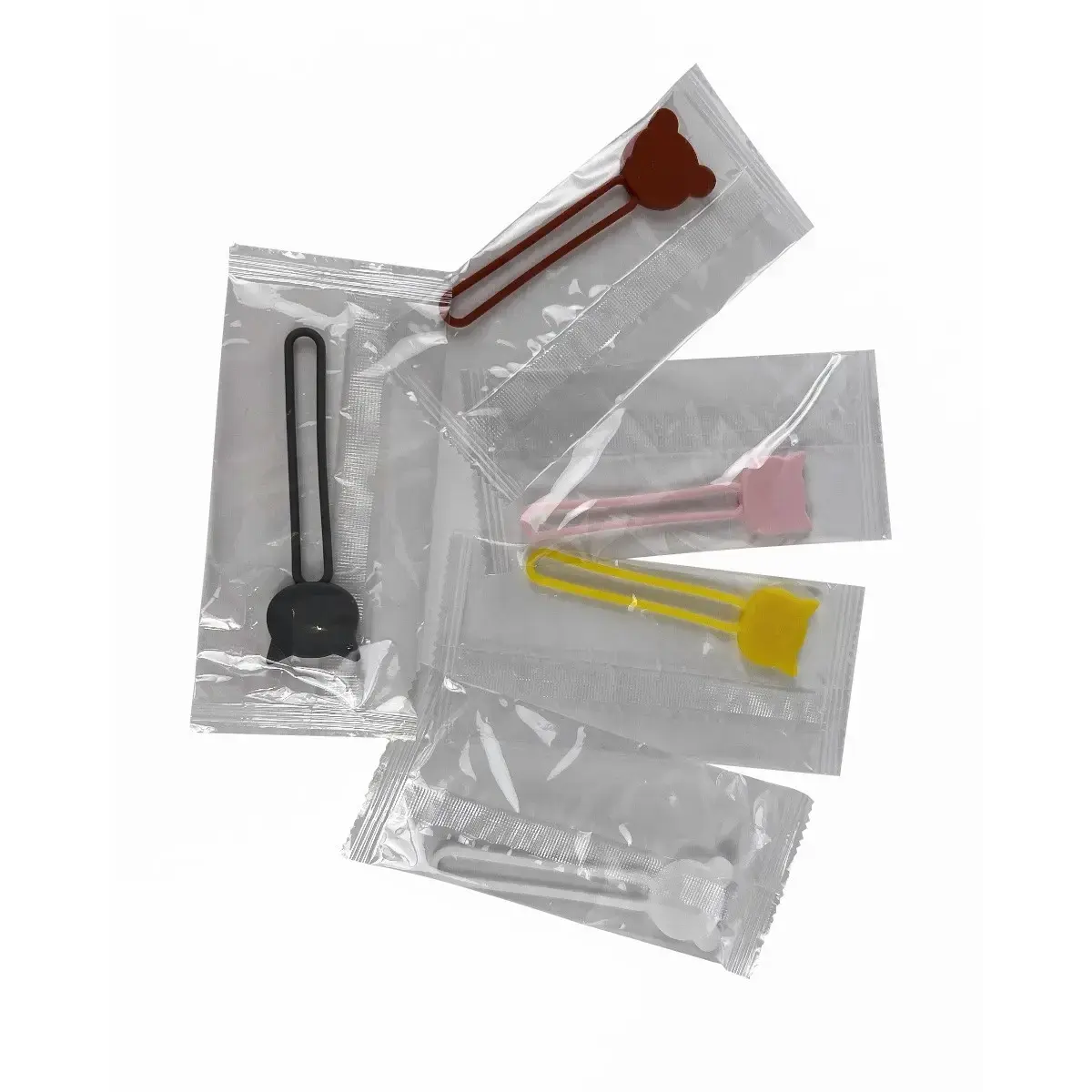 Silicone cable reel - brown