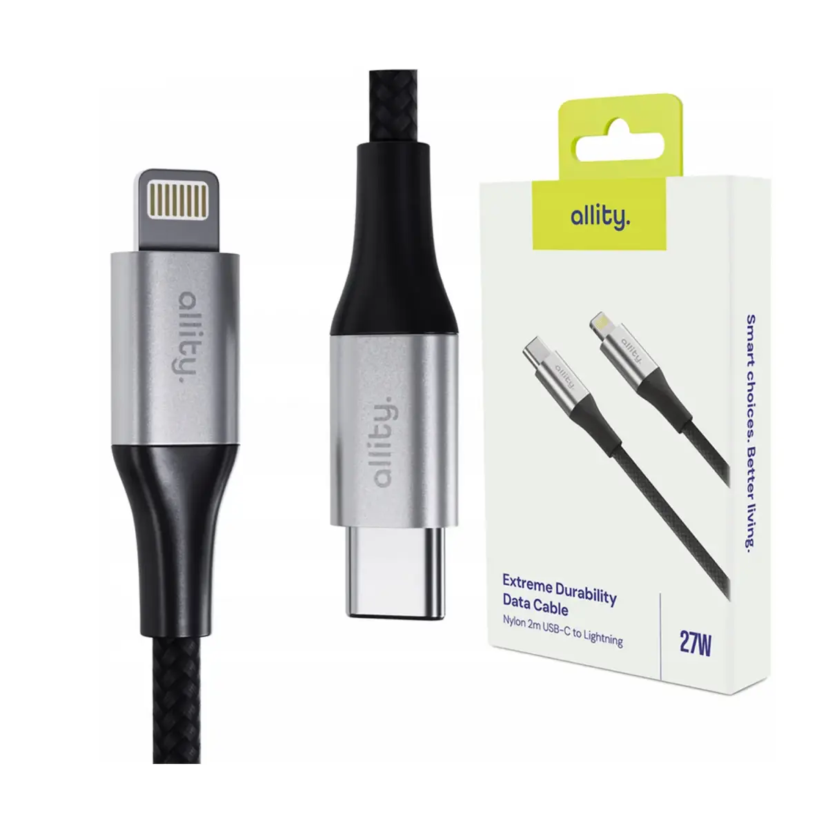 Allity cable AUC-01 USB-C - Lightning 2.0 m 27W black