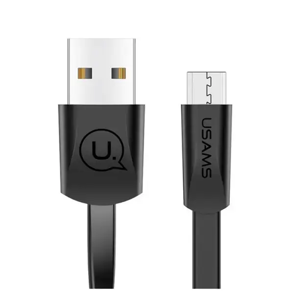 USAMS SJ201MIC01 data transfer and charging cable | USB-A to Micro USB | 10W | 1.2m | black