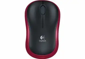 Logitech M185 Bezvadu pele Sarkana