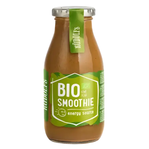 Smūtijs RŪDOLFS BIO kivi, bumbieru ar Čia sēklām "Enerģijai", 260ml (DEP)